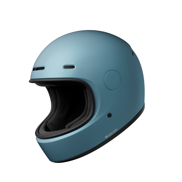 Motorcycle helmets John Doe JD ONE Frozen Steel Blue