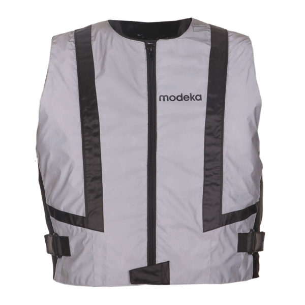 Gilet fluo / leder  by Modeka